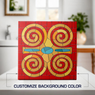 Arte Mosaica Tribal Colorida