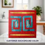 Arte Mosaica Tribal Colorida<br><div class="desc">Arte Mosaica Tribal Colorida Personalize a cor de fundo para ajustado da sua decoração.</div>