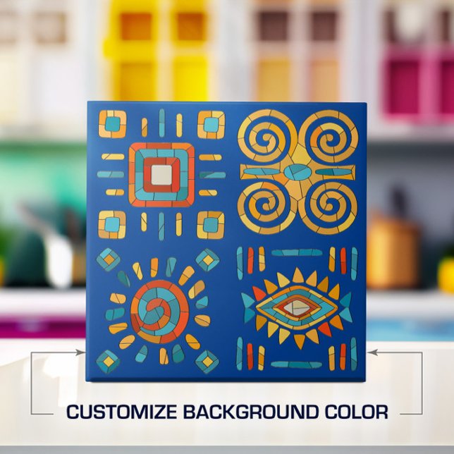 Arte Mosaica Tribal Colorida (Criador carregado)