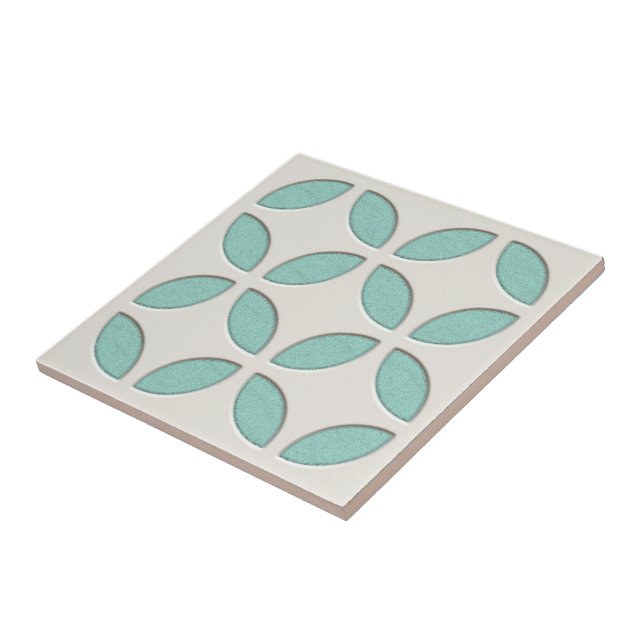 Arte Mosaica Verde "Turquoise" esbranquiçada (Lateral)