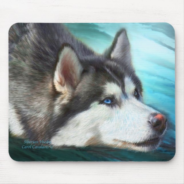 Arte Mousepad do rouco Siberian (Frente)