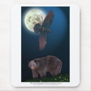 Arte Mousepad do URSO & do CORVO