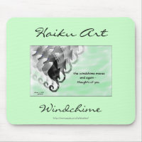 Arte Mousepad dos haicais de Windchime