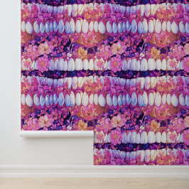 Arte Neon Dente Flor Sorri Dental Decor