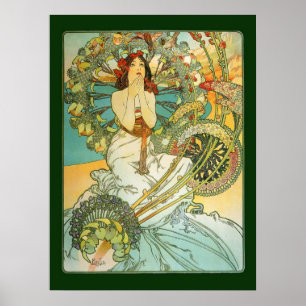 Arte Nouveau Monte de Mucha - poster de Carlo
