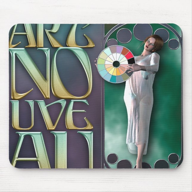 Arte Nouveau Mousepad (Frente)