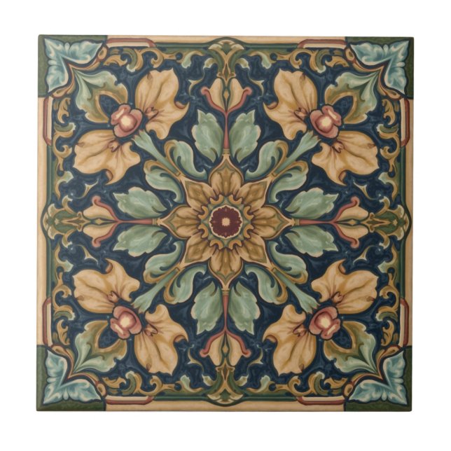 Arte Nova Antiga Artesanato Floral (Frente)