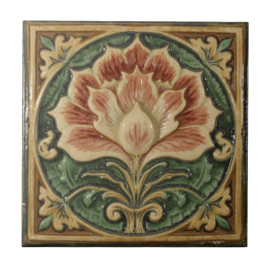Arte Nova Antiga Ofícios Florais Majólica