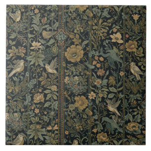 Arte Nova Floral Ornitológico Botânico Vintage Ele