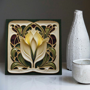 Arte Nova Lírio Calla Simétrico Arte Floral de Par