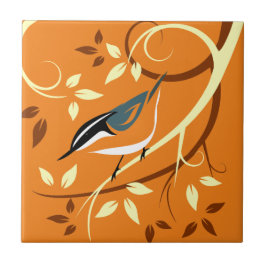 Arte Nuthatch Estilizada