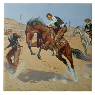 Arte Ocidental de Frederick Remington “Solte-o”