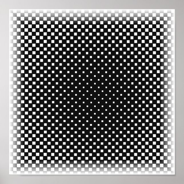 Arte Óptica - Impressão de Ilusão Óptica (Frente)