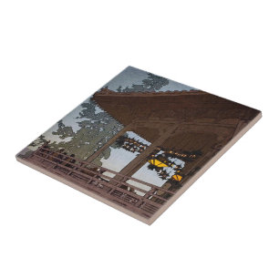 Arte oriental legal do cenário da noite de Yoshid