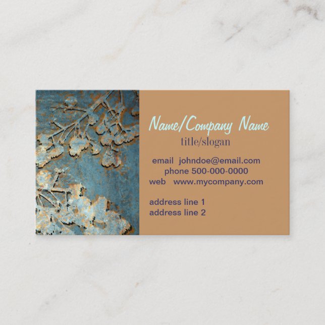 arte original de cartões de visitas única (Frente)