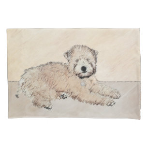 Arte original de pintura terrier com revestimento