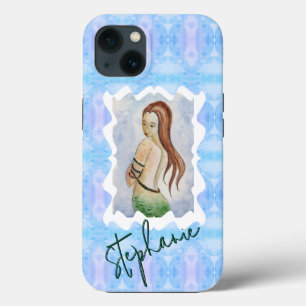Arte Original Personalizada de Sereia em Aquarela