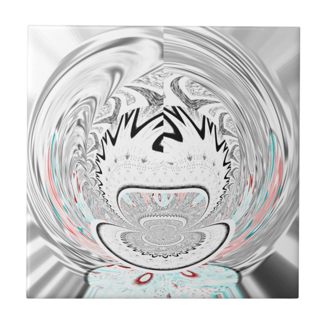 Arte Padrão da Flora Abstrato da Cinza Urbana Mode (Frente)