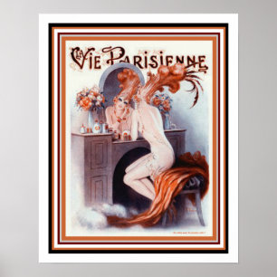 Arte parisiense Deco "Showgirl" Poster 16 x 20