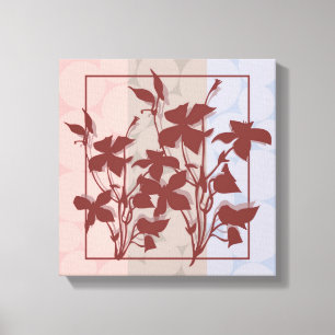 Arte Pastel da parede das canvas da folha de