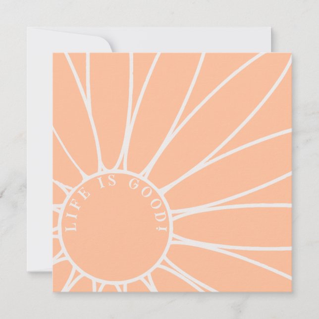 Arte Personalizada de Flor de Loucura, Pêssego e M (Frente)