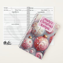 Arte Personalizada de Ornamento de Livros de Recei