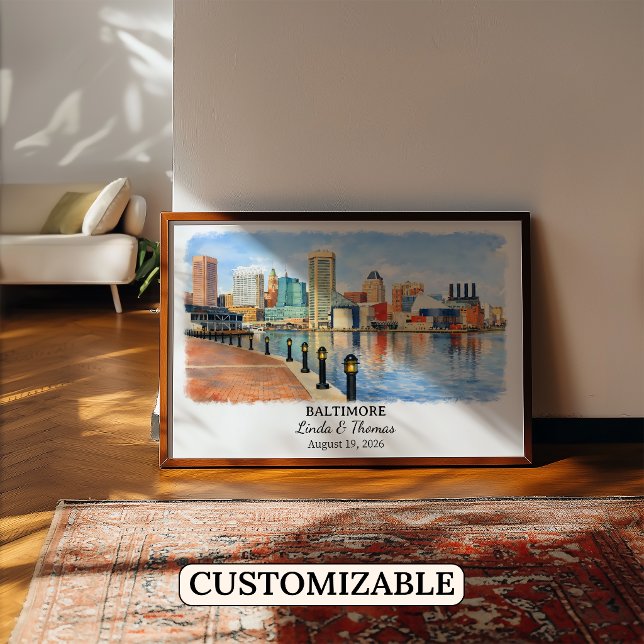 Arte Personalizada de Parede de Baltimore, Poster  (Criador carregado)