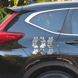 arte personalizada do adesivo frenchie