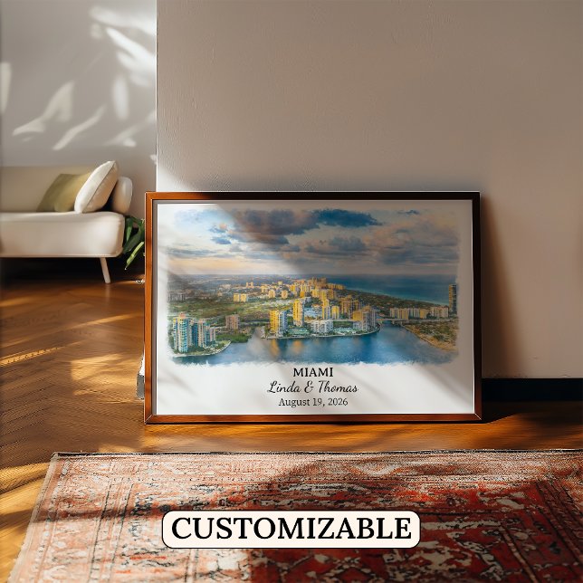 Arte Personalizada para Parede de Miami, Poster da (Criador carregado)
