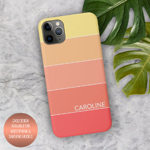 Arte Personalizado Listras Laranja Amarelo Pêssego