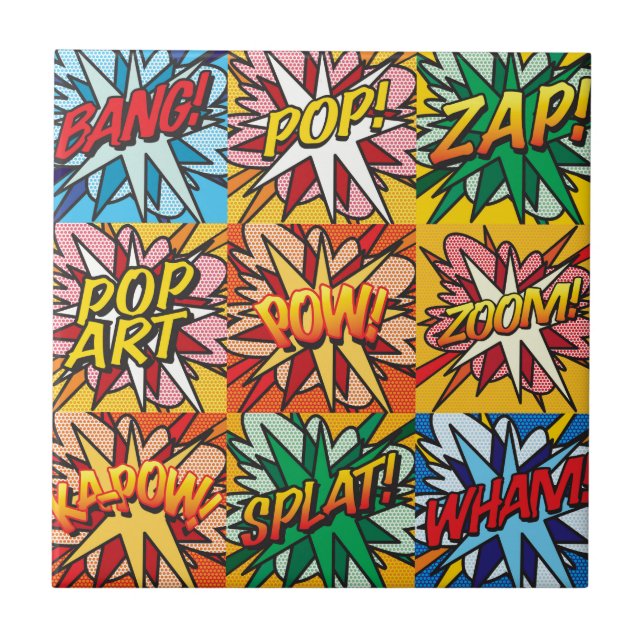 Arte Pop de Quadrinhos Retrô Divertida (Frente)