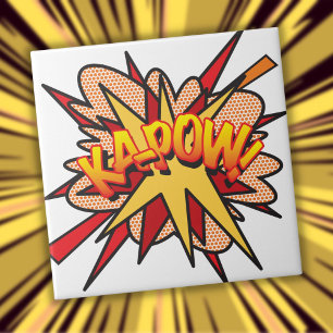Arte Pop de Quadrinhos Retrô Divertida KA-POW
