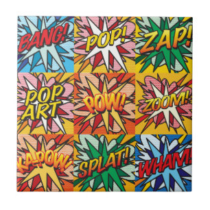 Arte Pop de Quadrinhos Retrô Divertido