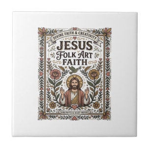 Arte Popular Jesus Fé Arte Popular Cristã Fé