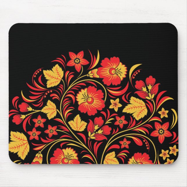 Arte popular Mousepad do russo de Hohloma (Frente)