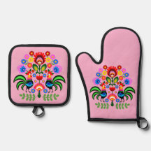 Arte popular polonesa - padrão dos bordados florai