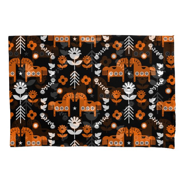 Arte popular sobre cavalos escandinavos (Frente-Esquerda)