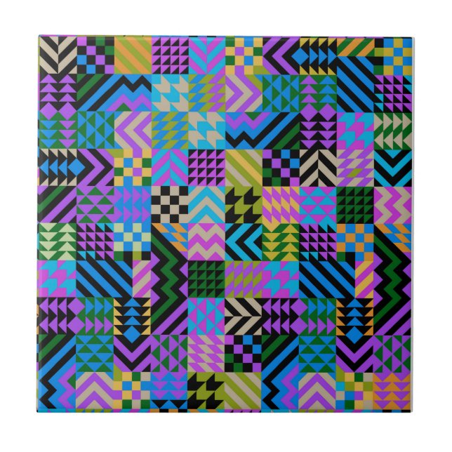 Arte popular tribal - Azul (Frente)