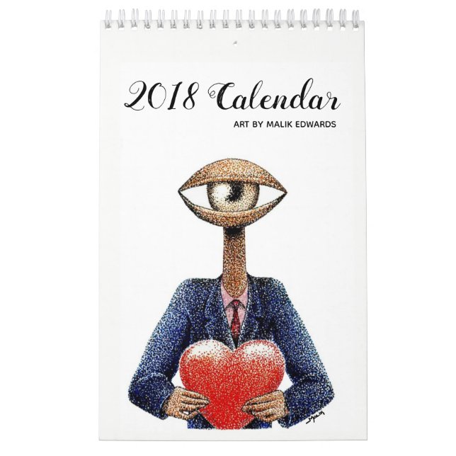 Arte por Malik - calendário 2018 (Capa)