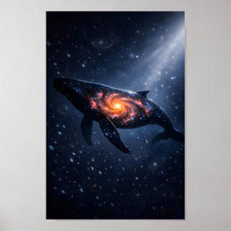 Arte Poster de Galáxia da Baleia Cósmica
