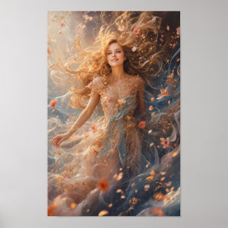 Arte Poster de Parede Floral Etéreo Sonho