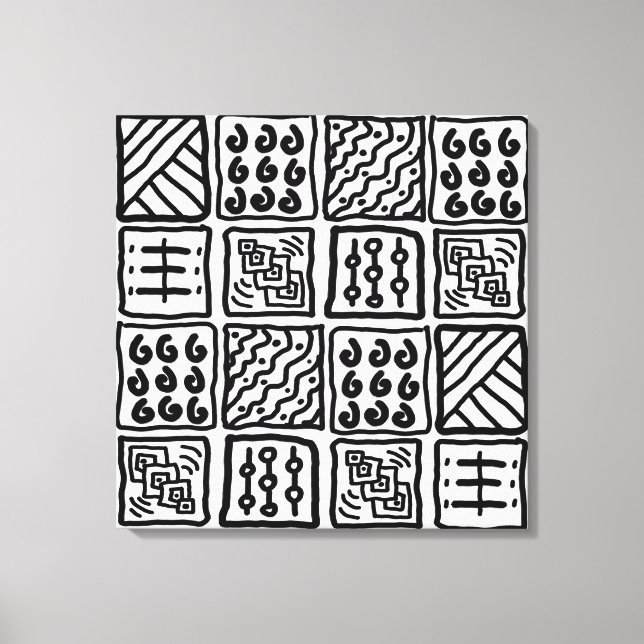 Arte Primitiva na Canvas (Frente)