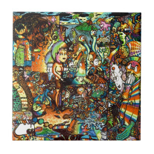 Arte psicadélico dobrada E