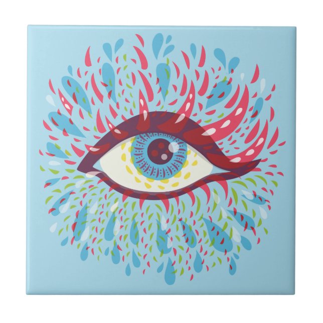 Arte Psicodélica Trippy Eye (Frente)