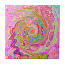 Arte retrógrada, amarela e Abstrato magenta