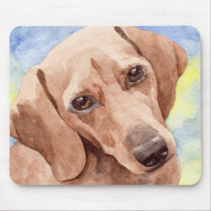 Arte revestida lisa Mousepads do Dachshund