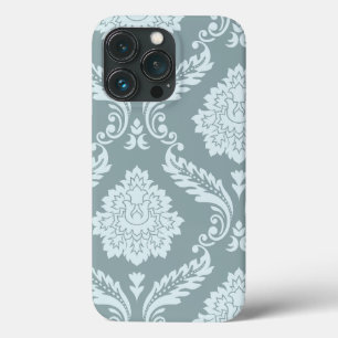 Arte Rococó Damask I Azul Ovo de Pato+Turquesa