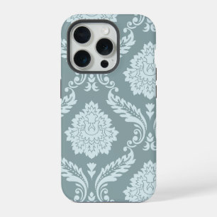 Arte Rococó Damask I Azul Ovo de Pato+Turquesa