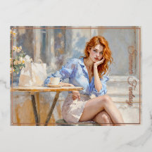 Arte romântica a óleo de olhos azuis