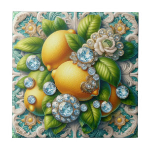 Arte sem Costura Art Déco Limões e Diamantes